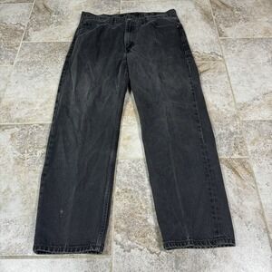 Levi's 550 Relaxed Fit Jeans Mens W38 L32 Black Denim Pants